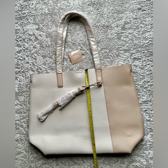 Ulta Beauty Cream and Beige Two-Tone Tote - Picture 4 of 6